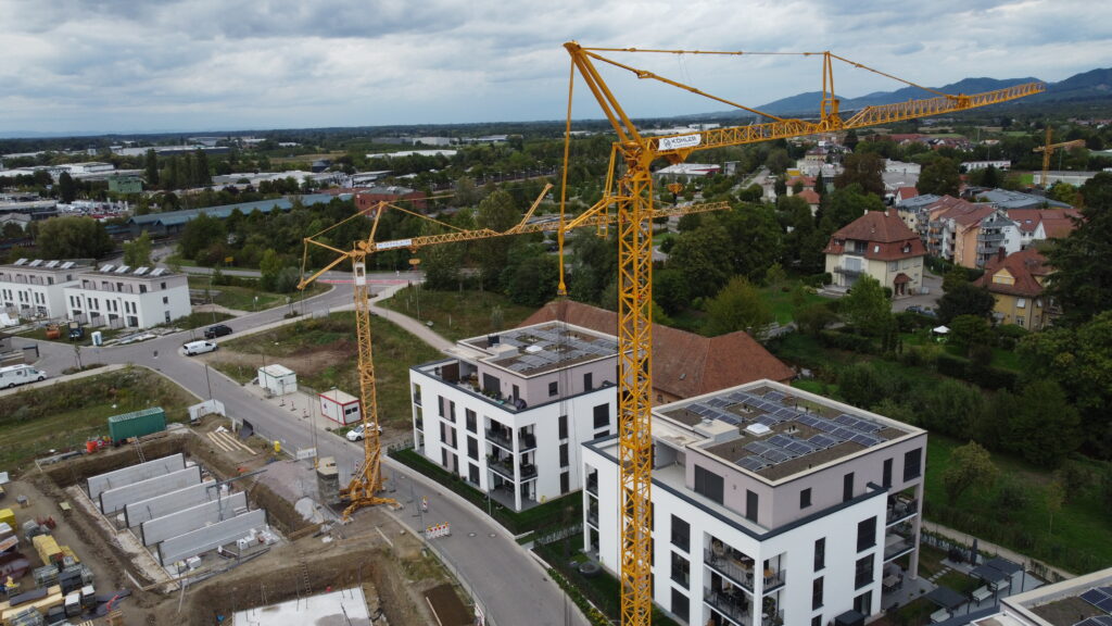 Kran bei Glashütte in Achern von Köhler Baumaschinen